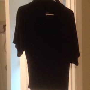 Black Cable and Gauge Sweater